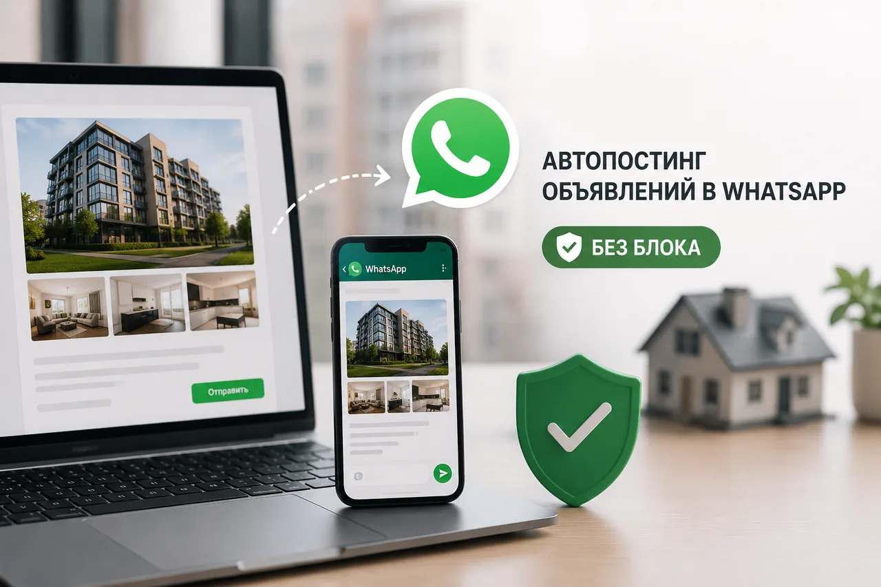 Автопостинг объявлений в WhatsApp: как настроить и не словить блок